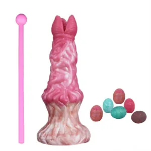 8 Inch Silicone Fantasy Ovipositor Egg-Laying Dildo