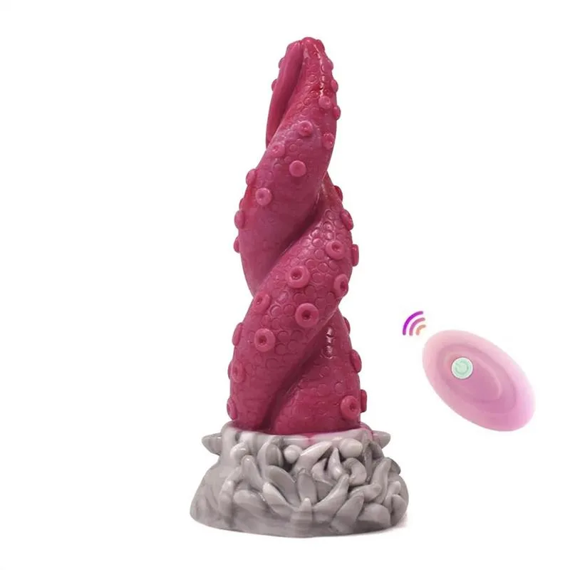 7.5 Inch Remote Control Octopus Vibrating Tentacle Dildo